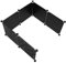 Happyyami 1Set Cat Litter Box Enclosure Splash Guard Privacy Protection Cover for Litter Box Extra Large Design for Cats and Corner Damage Black Embossed