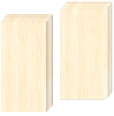 20 Stück Balsaholzblätter 2mm Dünne Lindenholz Platten Balsaholz Platten Lindensperrholz für Handwerk Malen Gravierte Flugzeug Boot Modell, 200 x 100 x 2mm