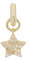 Amor Charm 925 Sterling Silber Damen Charms, mit Zirkonia synth., 1,8 cm, Apricot, Stern, Kommt in Schmuck Geschenk Box, 2038483