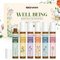 MIGCAPUT Set de Aceites Esenciales Roll-On 6 x 10ML, Regalo de Aceite Esencial de Perfume Listo para Usar, Adecuado para Uso en la Piel, Relajante, Estado de Ánimo Alegre, Ayuda a Dormir