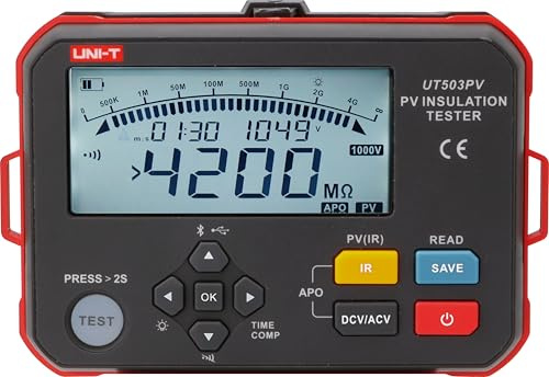 UNI-T Tester di resistenza di isolamento PV UT503PV