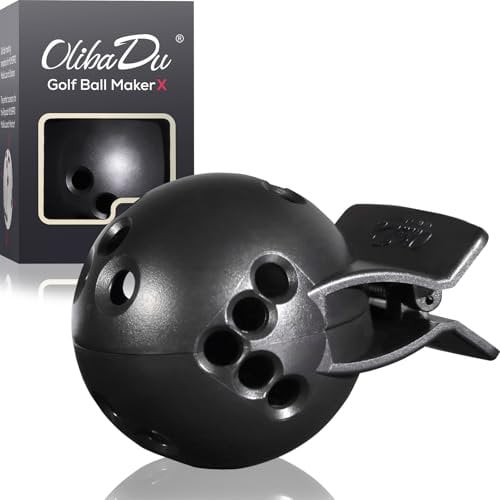OlibaDu Golf Ball Marker for Rapsodo MLM2PRO Launch Monitors - Essential Golf Accessories(Black)