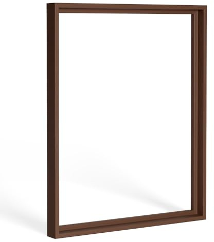 Bildershop-24 Schattenfugen - Rahmen LEMGO 60x80cm Braun (matt)