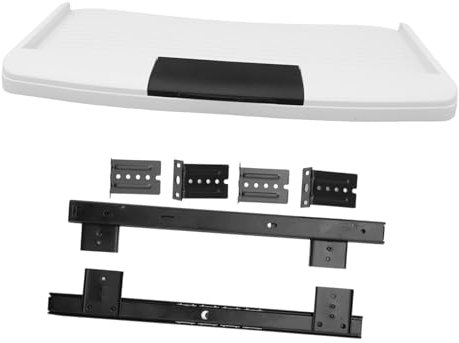 NUOBESTY Desk Keyboard Tray Drawer Style Silent Sliding Keyboard Mount System for Computer Desk Storage Shelf