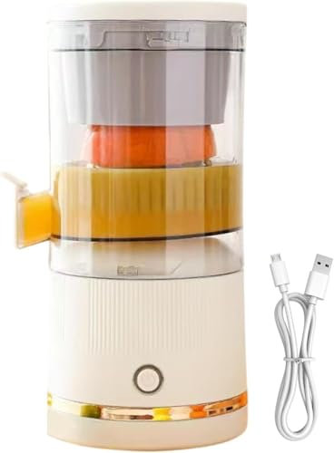 Juicer à agrumes électriques, machine à jouer à agrumes rechargeable, Juicer à orange automatique, récipient à jus portable, machine à pression sur les fruits, serveur de jus d'orange pour la chaux