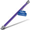 VIOKS Tube d'extension violet de rechange pour tube Dysоn 965663-05 - Tube V6 avec raccord électrique - Tube télescopique Dysоn V6 / accessoires Dysоn DC62 - Pièces de rechange - Pour DC44, DC58, DC59