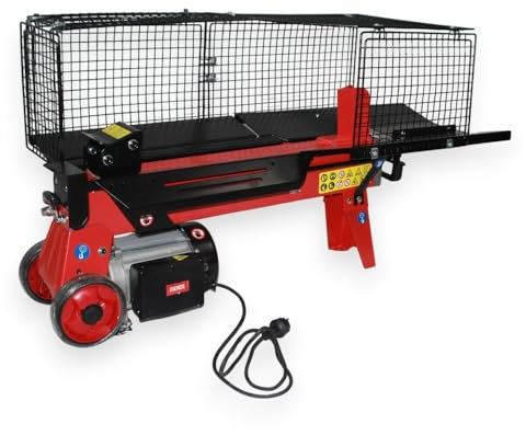 Briconess.com Spaccalegna Elettrico 2200W Orizzontale 50x97x29 cm con Forza Max di 5 tonnellate