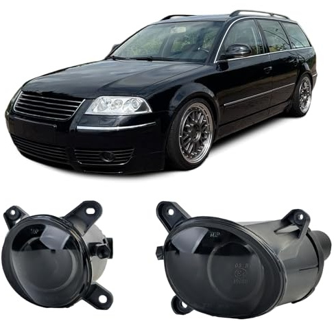 Klarglas Nebelscheinwerfer Set Schwarz Smoke für VW Passat B5 3BG 2000-2005