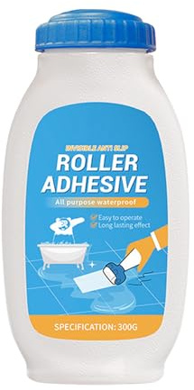 Peinture non skid pour salle de bain, revêtement transparent de 300 g | Traitement 'poignée en pierre anti-glissement avec application à rouleaux, douches, carreaux, sols, revêtement pour baignoire