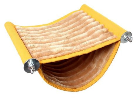 LIXSAZSE Casa de Terciopelo térmico para Mascotas, Jaula Colgante Bonita para Animales pequeños, Plataforma para roedores, cómoda Cama para Dormir de Noche, Suministro Nido