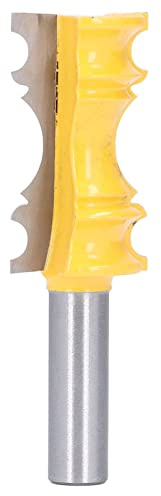 Chair Rail Molding Router Bit Crown Shape Woodworking Milling Cutter for Electric Wood Engraving Machines Carbon Steel Alloy Blade 1 1/8in Diameter 2in Depth
