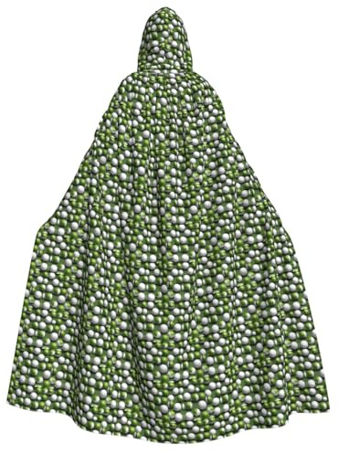 KLJnmbb Kapuzenumhang mit Golfball-Aufdruck, für Cosplay, Kostüm, Karneval, Party, Unisex, Robe, Performance-Events