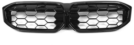 Kühlergrill Front Stoßstange Nieren Grill Gitter Für 3 Serie G20 G21 LCI 318i 330i 320d Für M340i Für M340d 2023 2024 Upgrade Racing Grills Front Kühlergrille(Schwarz)