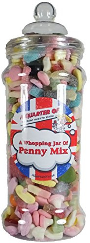 `Whopping Pick n Mix` Selection Jar: 1.7kg Of Retro Sweets: Christmas & Birthday Gifts Ideas for Him and Her: Boys & Girls, Men & Women of All Ages.