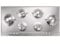 Smeg P106ES Gas Hob - Stainless Steel