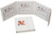 Custodia in pelle di 3 CD/DVD/Bluray di nozze. Matrimonio DVD Album. 3 DVD Caso. Bianca