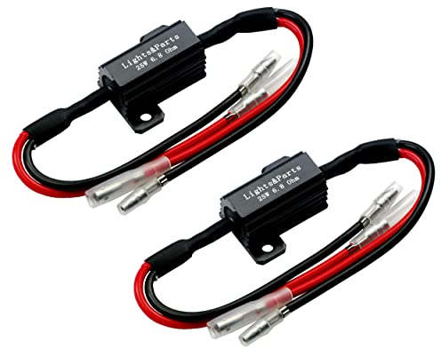 L & P Car Design LP B548 2 Stück Leistungswiderstand Lastwiderstand Widerstand für SMD LED Miniblinker Mini Blinker für richtige Blinkfrequenz 12V