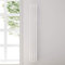 ELEGANT Design Röhren Heizkörper 230x1800mm Weiß Oval Paneelheizkörper Vertikal Mittelanschluss Doppellagig