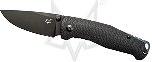 Fox Knives Tur Liner Lock FX-528 B Pocket Knife Black Elmax Stainless and Black Carbon Fiber