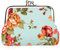 iSuperb Femmes Embrayage Porte-Monnaie Sac à Main Pochette Carte Titulaire Coin Purse en Toile 12x9cm (Bleu)