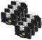 KA® Schriftband für Brother P-Touch TZe-131 tze-231 tze-431 tze-531 tze-631 tze-731 12mm x 8m kompatibel mit PT-H105 PT-H100 PT-1005 PT-1000 PT-1010 PT-1080 PT-H101c TZE-131 Noir sur Transparent 8 PK.
