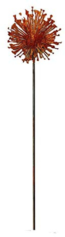 Gartenstecker Allium (Zierlauch) im Rost Design - Rostfigur für den Garten, Gartendeko, Metalldeko