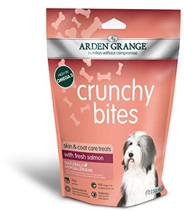 Arden Grange Crunchy Bites - with fresh salmon Set of 10,225 g (Pack of 10)
