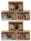 Amosfun 6 Stück Weihnachtsdose Keksdose Vintage Retro Kraftpapierbox mit Sichtfenster und Geschenkanhänger Plätzchendose Geschenkbox Süßigkeit Dosen für Xmas Silvester Partygeschenke