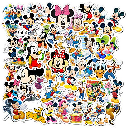 50Pcs Cartoon Stickers Laptop Water Bottles Phone Skateboard Car Computer Bicycle Motorcycle Cartoon Stickers Vinyl Waterproof Aesthetic Stickers Pack