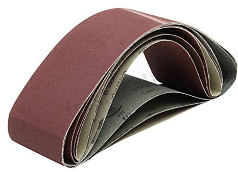 5 nastri abrasivi, 80 grane, per smerigliatrice a cinghia/nastri abrasivi, 100 mm x 915 mm