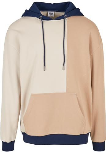 Urban Classics Herren Oversized Color Block Hoody Sweatshirt, softseagrass/unionbeige, M