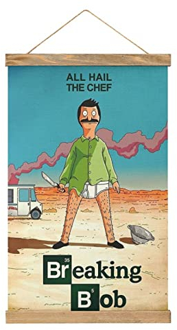 YBEL Magnetische Schnörkel, Bob's Burgers, Filmaufhänger, Poster, DIY, Wand, Stoff, Dekoration, hängende Gemälde, Rahmen, Kit-Halter für Wohnzimmer