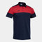 Joma Kurzarm-Poloshirt Mann Crew V Marineblau rot