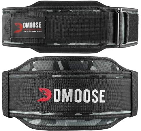 DMoose Trainingsgürtel für Damen und Herren, 2-in-1, verstellbar, 10,2 cm 15,2 cm Breite, Damen-Hebegürtel mit automatischer Verriegelungsschnalle, optimaler Rückenstützgürtel für Gewichtheben