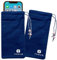 TOMUM EMF Shield Sleeve for Cell Phone - EMF Protection Smartphone Pouch - Anti EMP Bag - Signal Blocking Case for Radiation EMF EMP 5G RFID (Blue, 1 Pack)