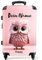 NoBoringSuitcases.com Kinderkoffer, Reisekoffer Personalisiert, Kinderkoffer Mädchen, Koffer Groß, Koffer Kinder Mädchen, TSA Schloss, Koffer Rosa, Koffer Mittelgroß (Eule - Rosa, 67 cm - 72 L)