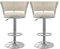 Utlenianie 2er Set Barhocker Barstuhl aus Samt Tresenhocker Bistrohocker Hocker mit Lehne 360° Drehbar Drehstuhl Barhocker Höhenverstellbar für Küche/Hausbar (Silber-A)