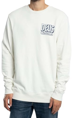 Deus Ex Machina Men's Ever Seen Sweatshirt, White, White, XL