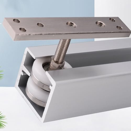 Puleggia per porta pieghevole efficiente, soluzione perfetta per porte pesanti con una capacità di 60 kg (binario inferiore della porta)
