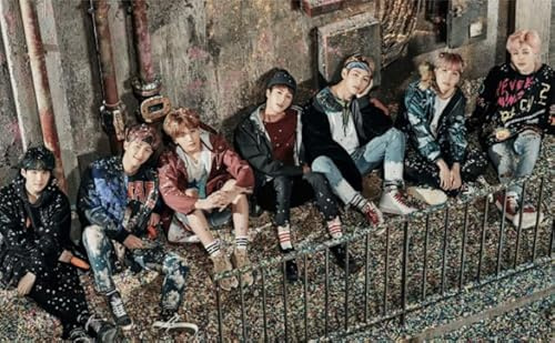 DMQBT 1000 Piece Korean Boyband Bang Bt.S Poster Jigsaw Fun Game Toy Educational Game for Adult Jz561Tw