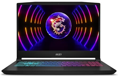 MSI Katana 15 B13VEK-1675US Gaming Laptop, Intel Core i7-13620H, 16GB RAM, 1TB SSD, 6GB NVIDIA GeForce RTX 4050, 15.6-inch FHD IPS 144Hz, WIN11 Home, Black, English Keyboard