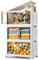 BTGGG 3 Pack Storage Boxes with Lids 69L*3 Plastic Foldable Storage Boxes with Wheels, Stackable Collapsible Lockable Cube Crate Bins for Home Organization Camping