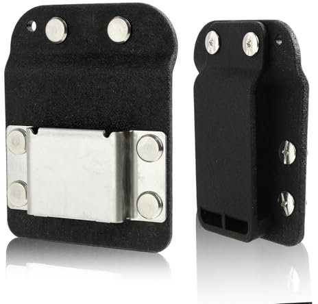 Bohrwerkzeugholster für Werkzeuggürtel, Clip-on Werkzeug Gürtelclip, Robuster Werkzeuggürtelhalter aus 304 Edelstahl für Akkubohrer, Schlagschrauber, Nagler, Maßband, Hammerhalter für Gürtel