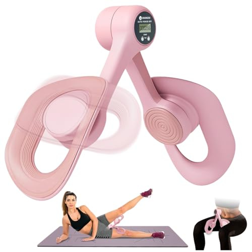 Máquina para ejercitar los muslos con contador Antideslizante y rotación de 360° Entrenador de músculos pélvicos Máquina para ejercitar piernas y muslos para uso doméstico Mujeres y hombre Wo Men