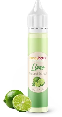 HONEYBERRY Extracto Natural Alimentario – Aroma Líquido Altamente Concentrado para Repostería, Cocina y Bebidas – Sin Aditivos Artificiales (30ml, Lima)