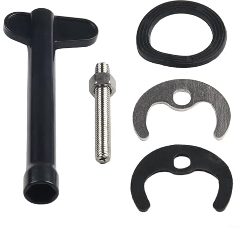 Küchenarmatur-Reparatur-Set mit Befestigungsschraube, Unterlegscheibe und Schraubenschlüsselplatte aus ABS-Gummi und Edelstahl