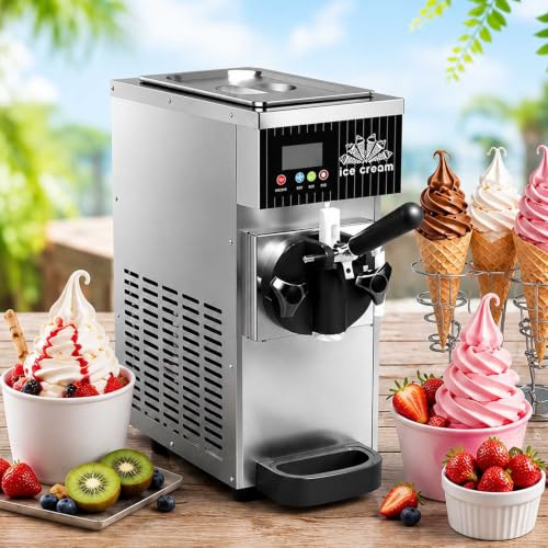 Heladera Comercial De Sobremesa Con Tolva De 2,5 L Y Pantalla Metallic