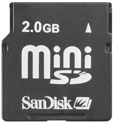 SanDisk Mini Secure Digital (Mini SD) Speicherkarte 2GB (Retailverpackung)