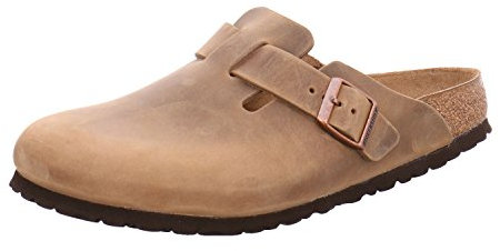 BIRKENSTOCK Classic Boston Leder 960813, Clogs, Braun (Tabacco Brown 7888), 45 EU (10.5 UK)