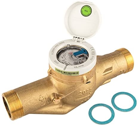 Hauswasserzähler QN 10 Baulänge 300mm R6/4 Anschluss am Gewinde 2 Zoll Eichung 2025
